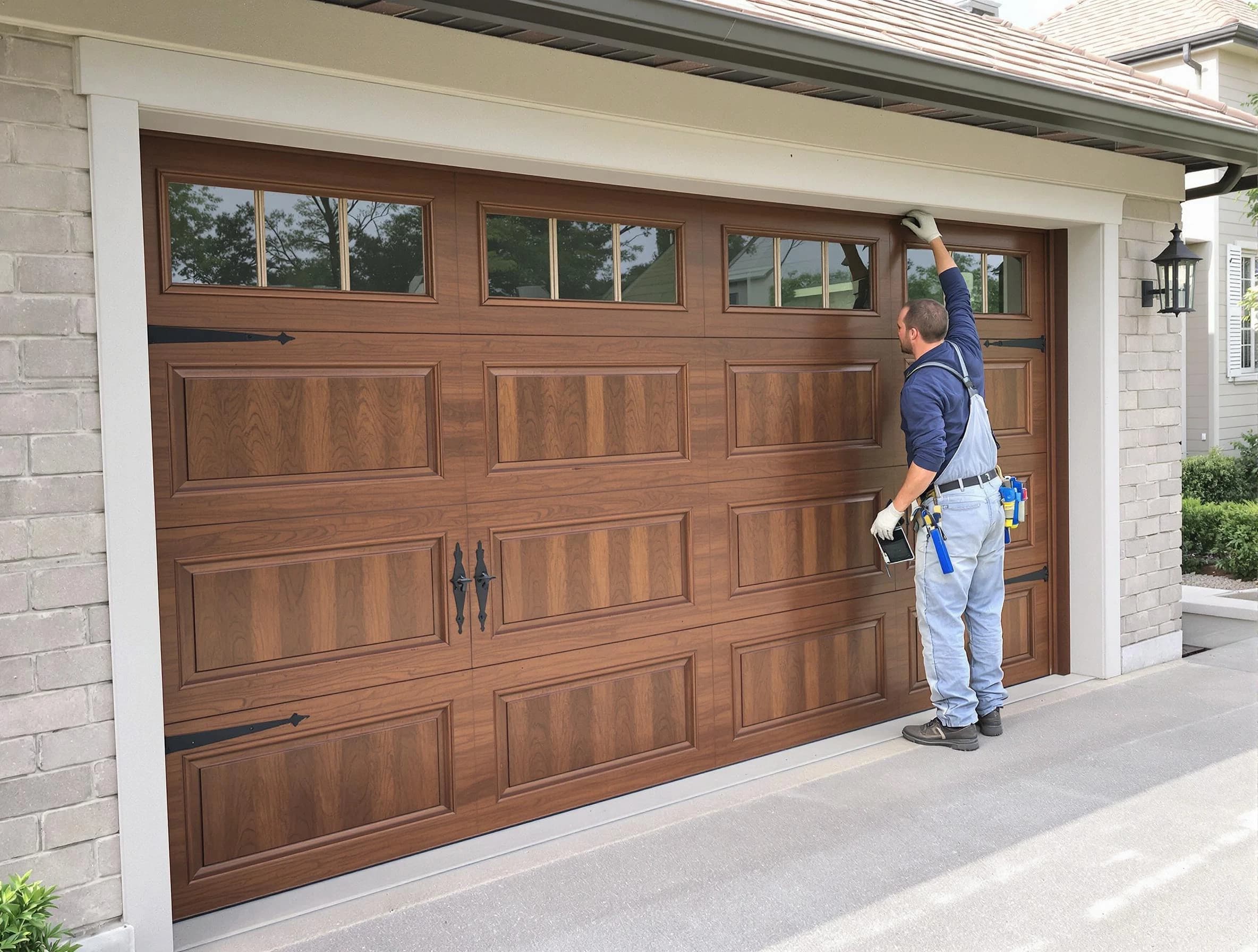 Custom garage door showcase by Carnegie Garage Door Repair in Carnegie