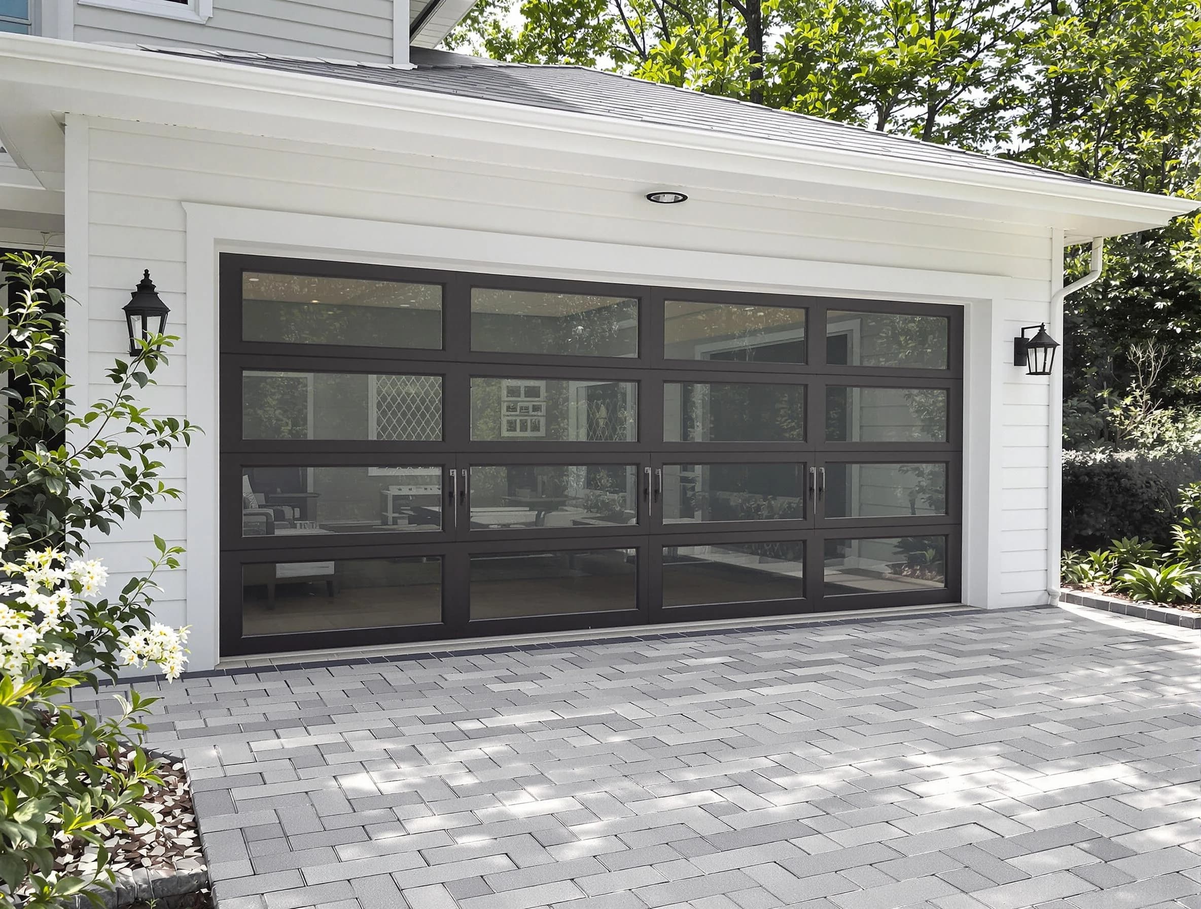Carnegie Garage Door Repair design specialist presenting custom garage door options to Carnegie homeowner
