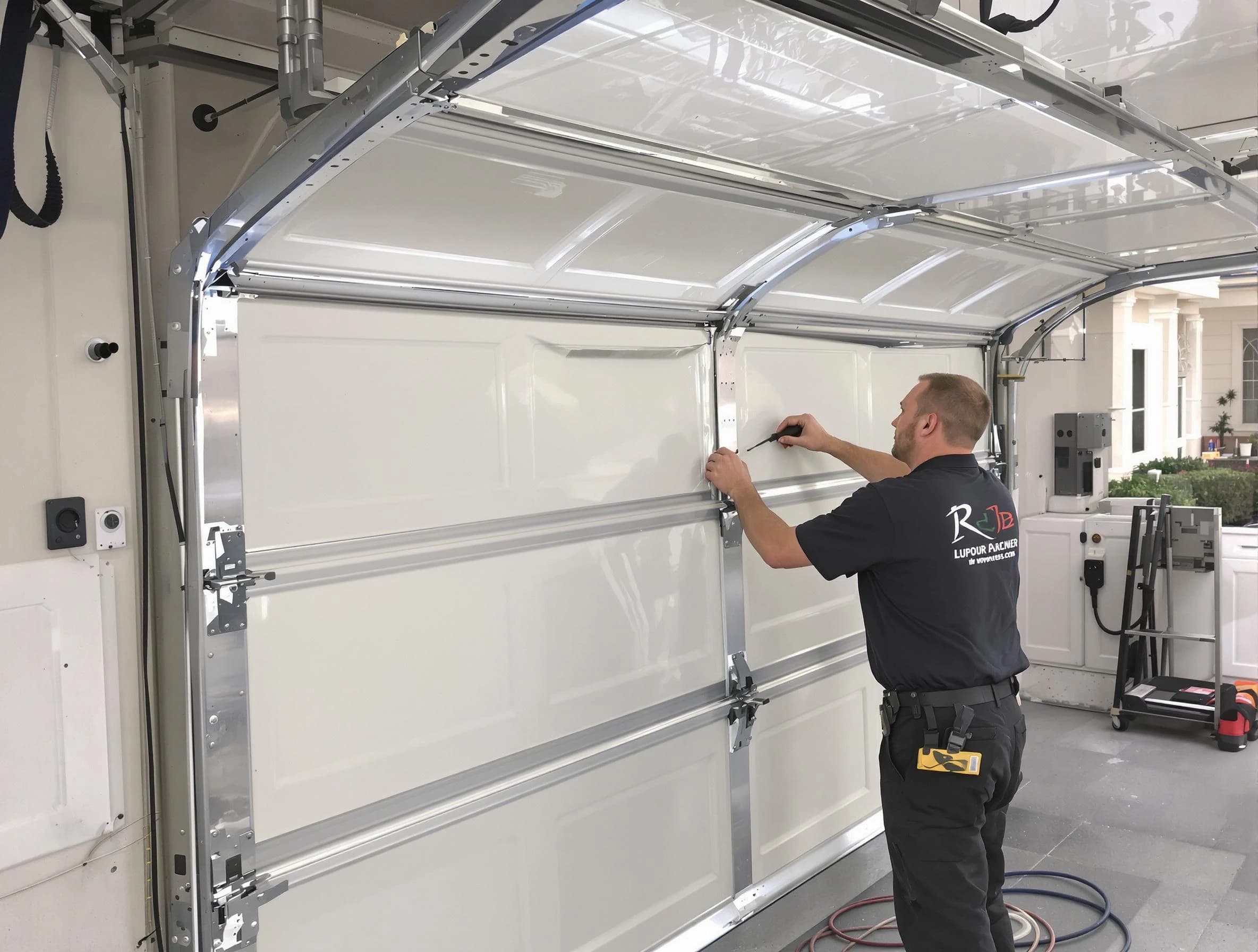 Carnegie Garage Door Repair professional performing panel repair in Carnegie