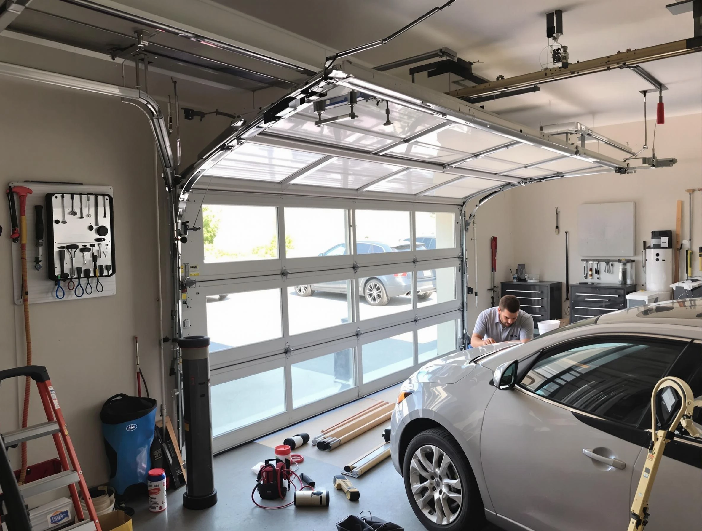 Garage door noise reduction service by Carnegie Garage Door Repair in Carnegie