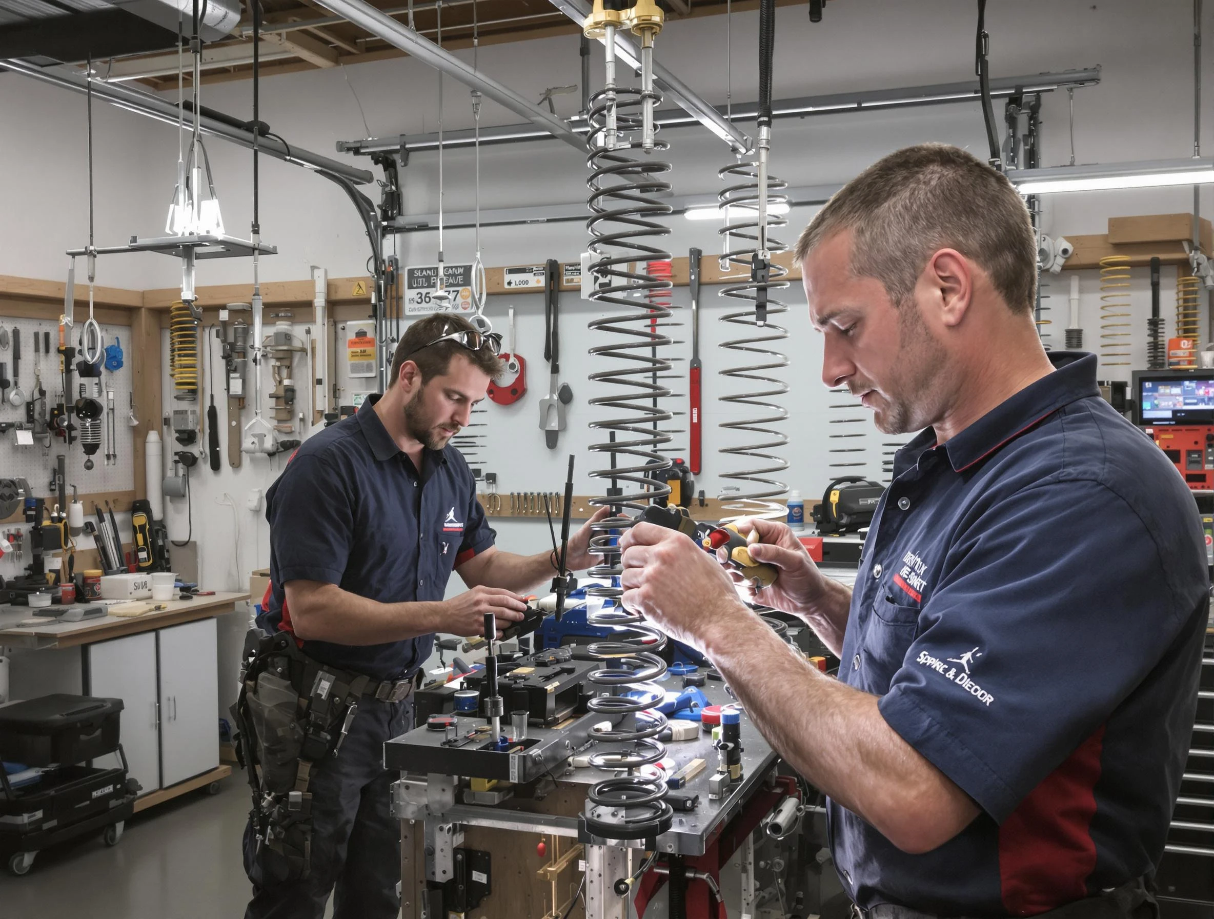 Garage door spring repair service by Carnegie Garage Door Repair in Carnegie